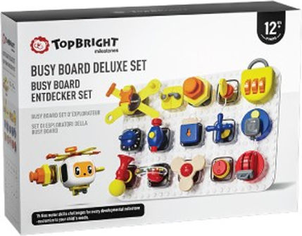 Top Bright Παιχνιδι Δεξιοτητων Top Bright Busy Board Deluxe Set Εκπαιδευτικό Παιχνίδι Γνώσεων για 1-3 Ετών