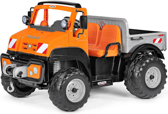 Taurus Doppelsitzer Lastwagen 12 Volt Orangen Für 3+ Jahre