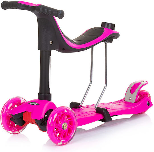 Chipolino Scutere Copii Multi Plus 3 Roti cu Scaun Roz