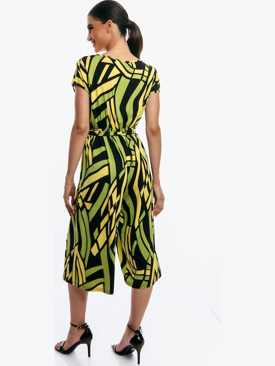Women's Sleeveless One-piece Suit Green
