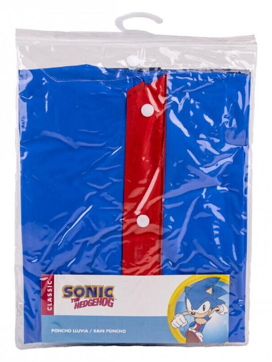 Sonic Waterproof Kids Casual Long Jacket with Hood Blue