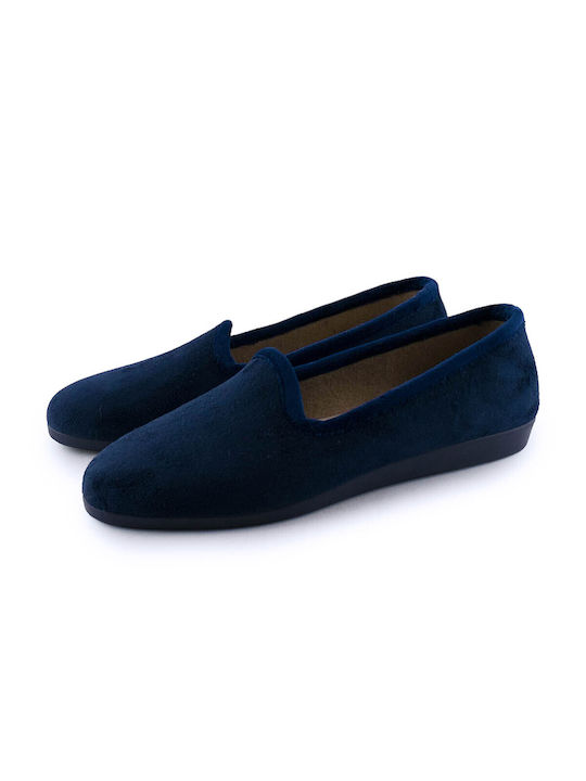 La Coquette Closed Women's Slippers in Blue color