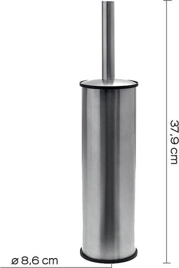 Gedy Metallic Toilet Brush Silver