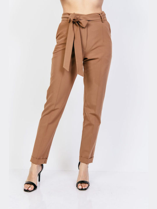 Donna Martha Women's Fabric Trousers Beige