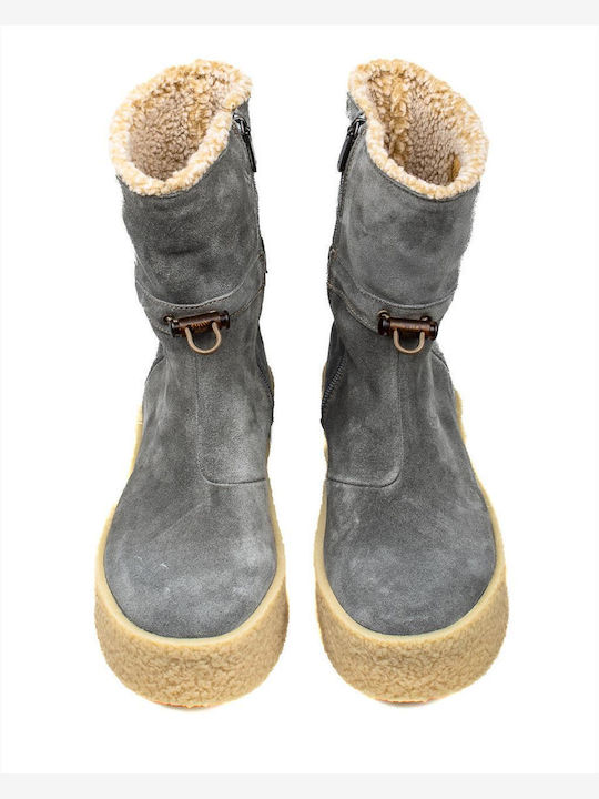 El Naturalista Γκρι Dolmen N5923 Grafito Damen Knöchelstiefel Gray