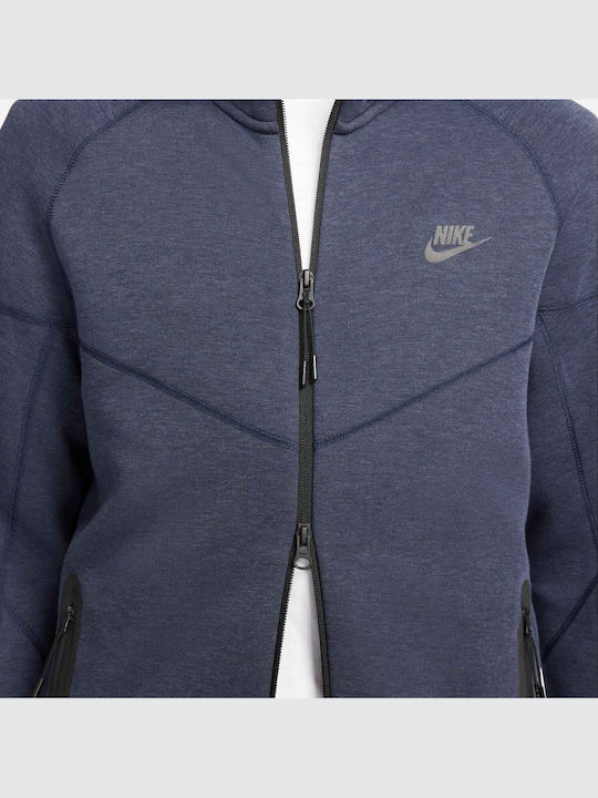 Tech Fleece Windrunner Hoodie Jacket Blue