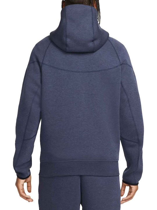 Nike Tech Fleece Windrunner Blue with Hood