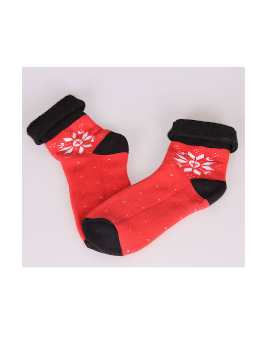 Katsenis Christmas Socks RED