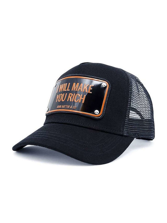 John Hatter & Co Trucker Cap Black