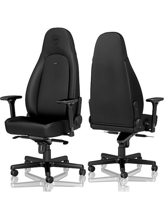 Noblechairs Icon Καρέκλα Gaming Δερματίνης με Ρυθμιζόμενα Μπράτσα Black Edition