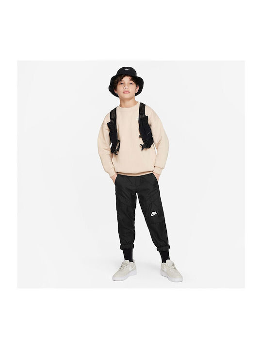 Fleece Παιδικό Φούτερ Μπεζ Sportswear Club