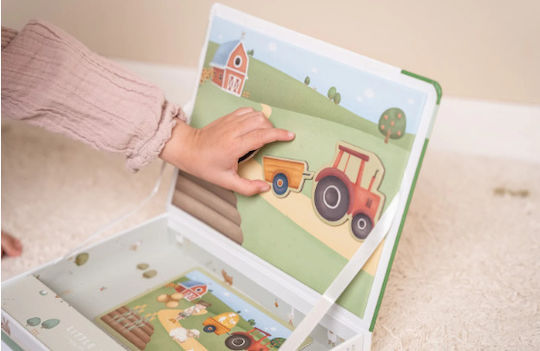 Little Dutch Jucărie Magnetică de Construcție Little Farm pentru Copii 3+ Ani