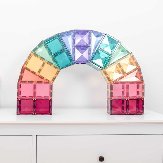 Connetix Magnetisches Bauspielzeug Connetix Tiles für Kinder ab 3+ Jahre alt Jahren