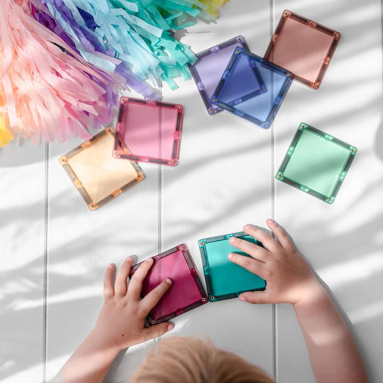 Connetix Magnetisches Bauspielzeug Connetix Tiles für Kinder ab 3+ Jahre alt Jahren