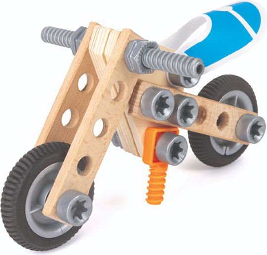 Hape Παιχνίδι Κατασκευών Ξύλινo Motorbike για Παιδιά 3+ Ετών