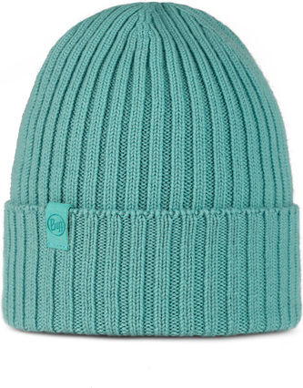 Hat Norval Beanie Unisex Beanie Knitted in Turquoise color
