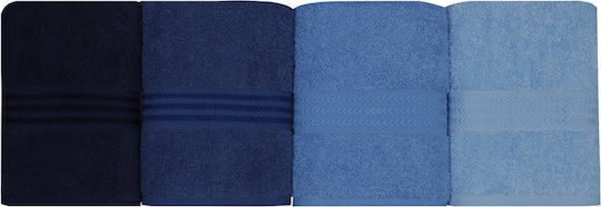 Mijolnir Mijolnir Badetücher 4-teiliger Handtuch-Set Rainbow Rainbow Blau Gewicht 500gr/m²