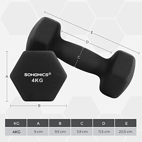 Songmics Барбели От Неопрен 1 x 4 кг