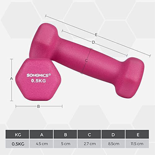 Songmics Βαράκι από Νεοπρένιο 1 x 0.5kg
