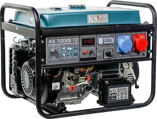 Könner & Söhnen Ks7000e Генератор Бензин (четиритактов) Четиритактов с Миза и Максимална Мощност 6.88kVA