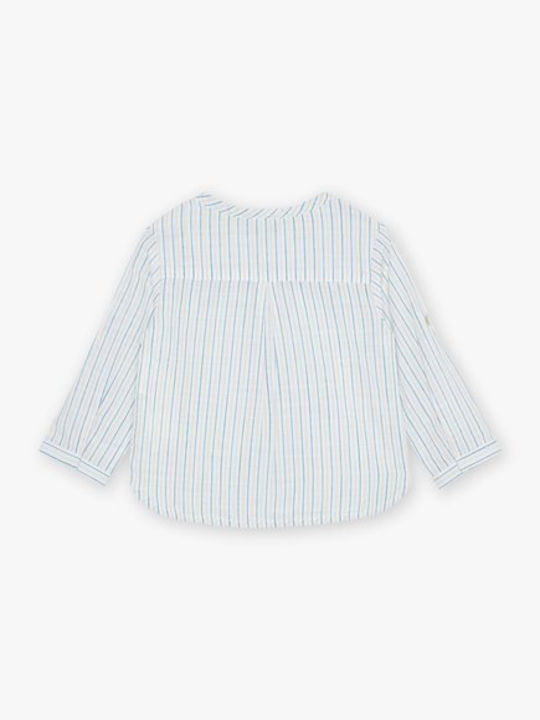 Sergent Major Kids Striped Shirt Blue