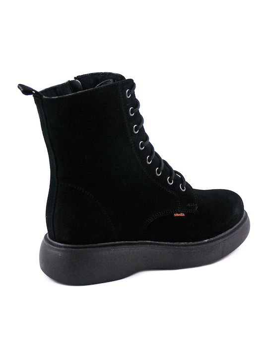 Leather Women's Ankle Boots Black