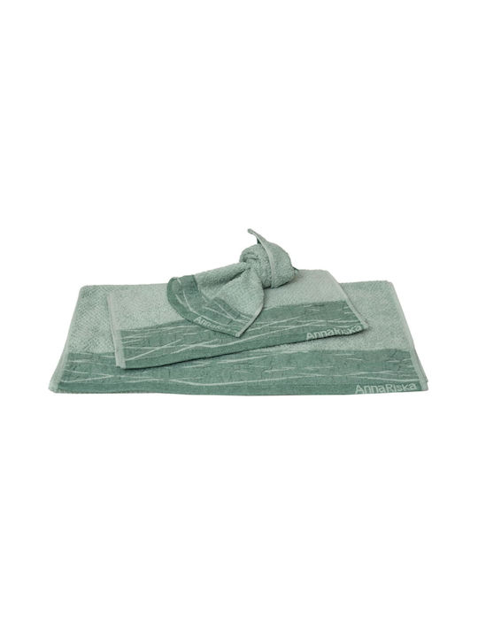Anna Riska Bath Towel Nefeli 70x140cm Mint Weight 600gr/m²