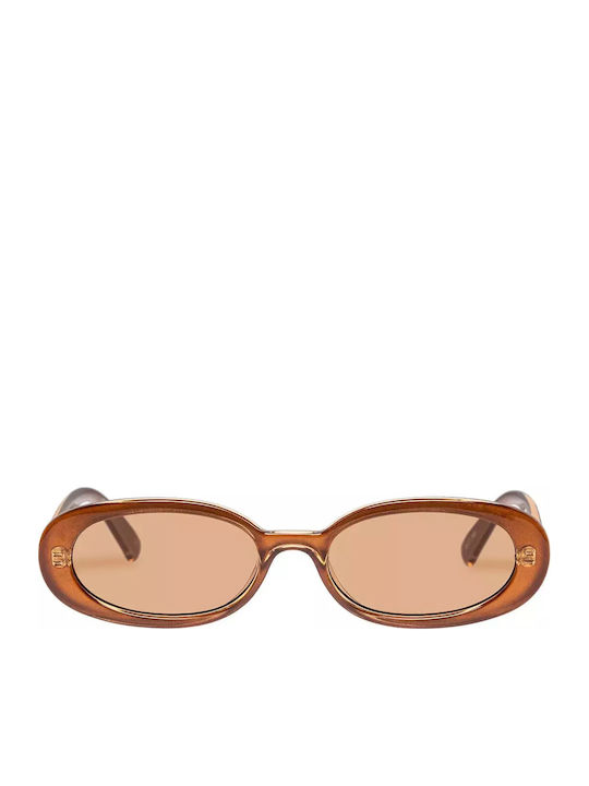 Le Specs Outta Love Caramel Tan Damen Sonnenbrille mit Braun Kunststoff Gestell und Braun Linse LSP1802190