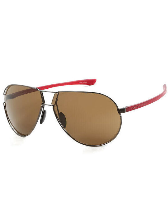 Porsche Design Sunglasses Κόκκινα with Metal Frame & Red Lens Porsche Design Sunglasses Κόκκινα with Metal Frame & Red Lens