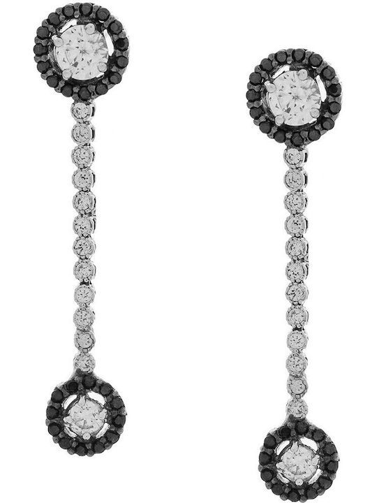 Vitopoulos Set with Necklace , Earrings & Ring from White Gold 14K with Stones