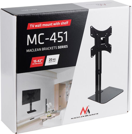 Maclean Energy MC-451 TV-Tischhalterung bis 42" und 20kg Schwarz