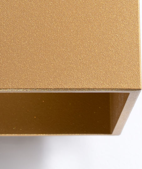 Sollux Quad 1 Modern Lamp Wall with Socket G9 Gold 14x14x14cm