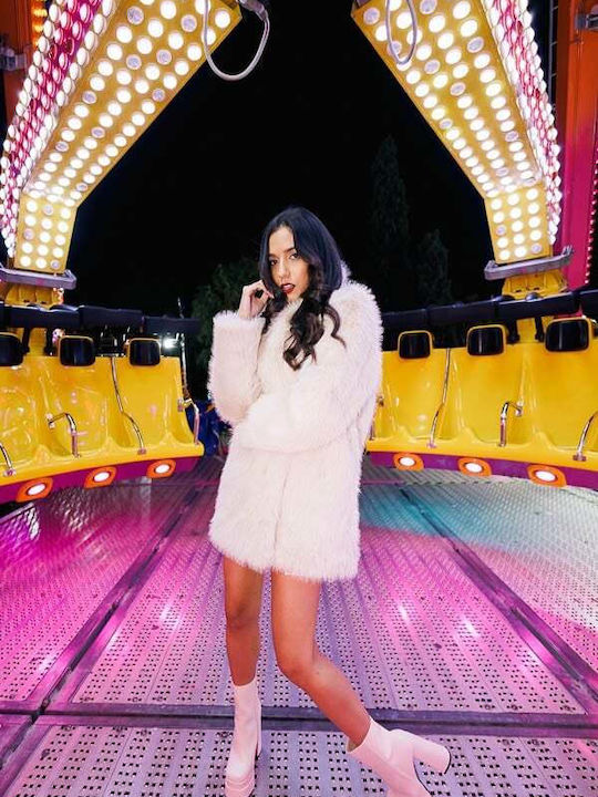 Women's Long Fur White