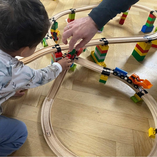 Toy2 Track Connector Builder Set Eisenbahnzubehör für 3+ Jahre alt+ Jahre