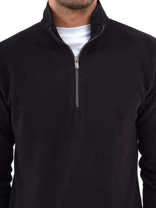 Portobello's Men's Cardigan with Zipper Black