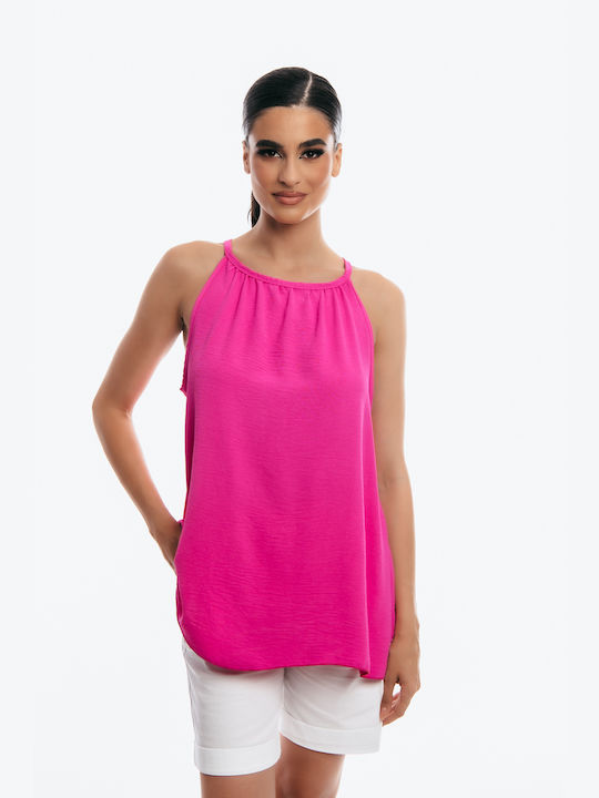 Boutique Women's Blouse Sleeveless Pink