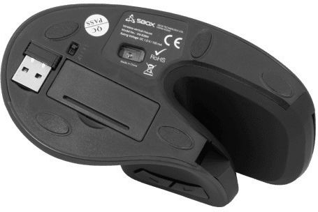 Sbox VM-838W-B Wireless Ergonomic Vertical Mouse Black