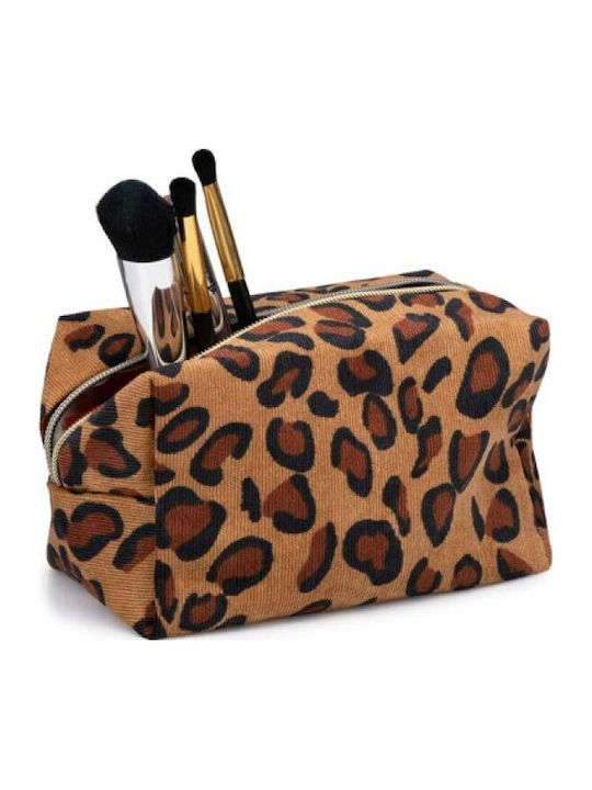 Toiletry Bag in Brown color 17.5cm