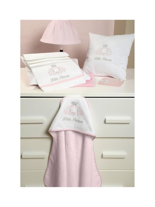 Baby Oliver Διακοσμητικό Μαξιλάρι Κούνιας Little Princess Ροζ 35x35cm