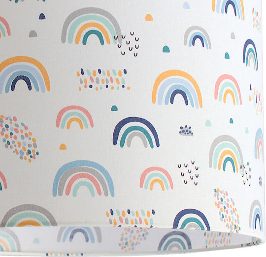 Veis Kids Plastic Single Ceiling Light E27 Funky White 15W 35x24cm