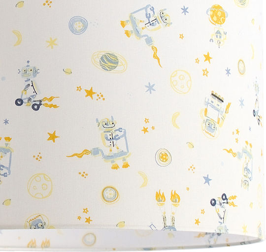 Veis Einfaches Licht Kinderdeckenleuchte Deckenleuchte 15W mit Fassung E27 Weiß 35x24cm