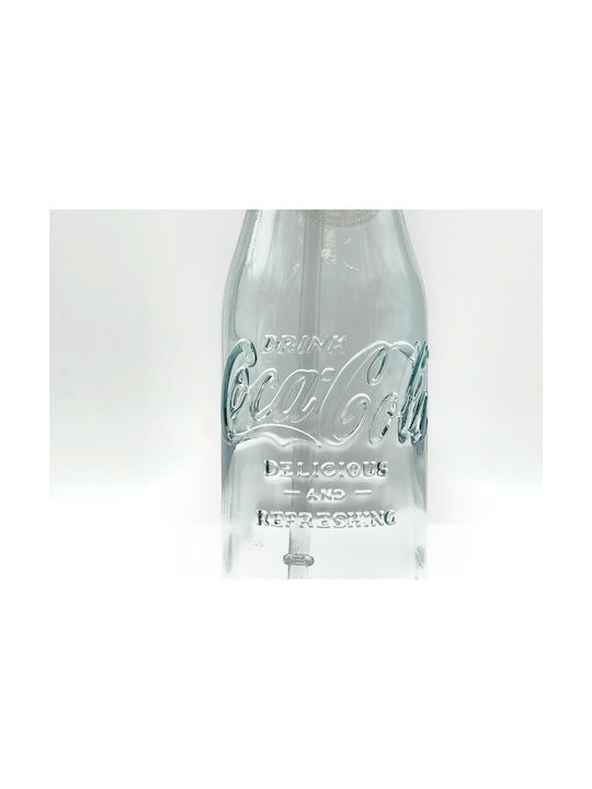 Glass Drops Bottle Water Glass with Screw Cap Beige 550ml