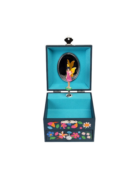 Tender Leaf Toys Caseta De Bijuterii Pentru Copii Fairies Garden Albastru Deschis