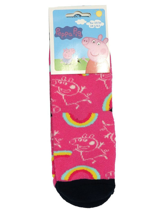 Peppa Pig Παιδικές Κάλτσες Αντιολισθητικές Πολύχρωμες