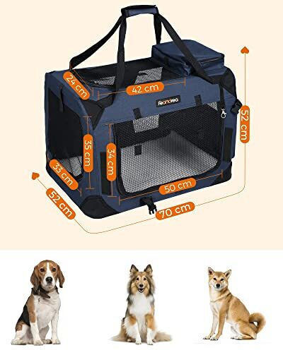 Feandrea Geantă pentru transport câine Blue M70xL52xA52cm.