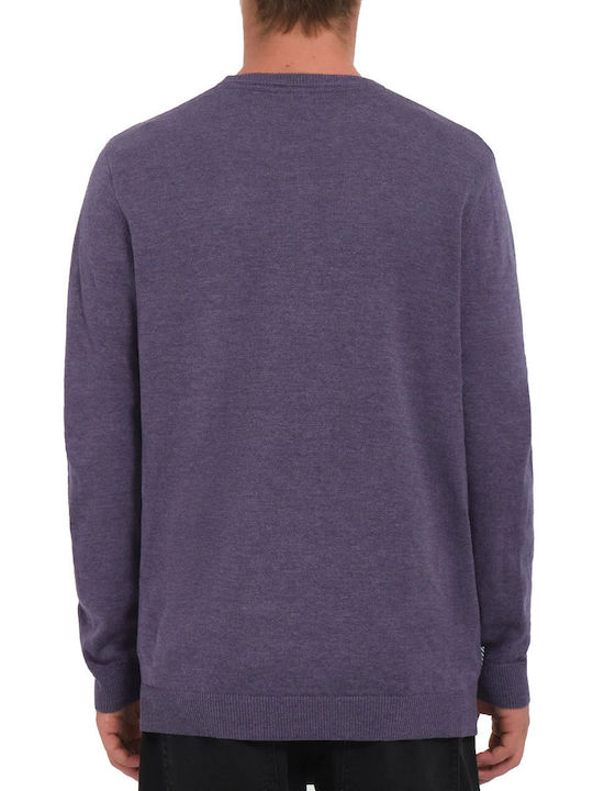 Volcom M Fa Uperstand Men's Long Sleeve Sweater Purple