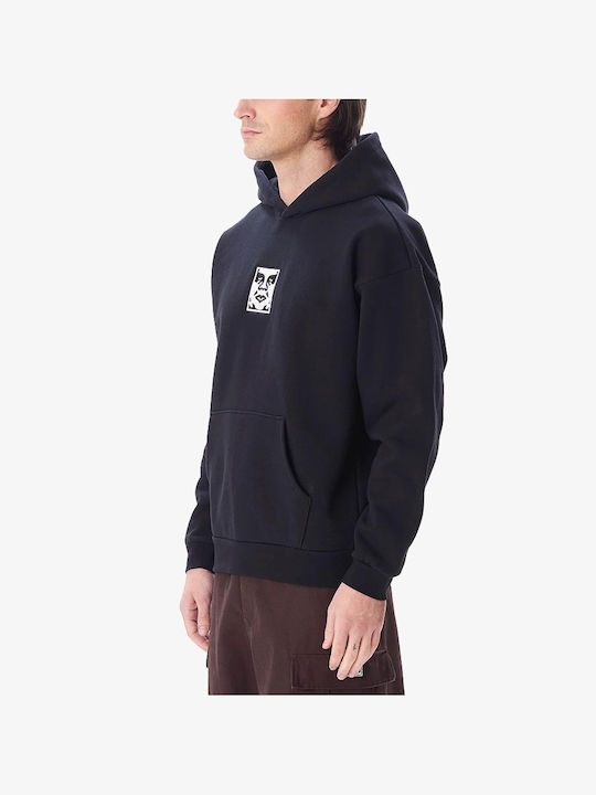 Obey Extra Heavy Men's Sweatshirt with Hood Black