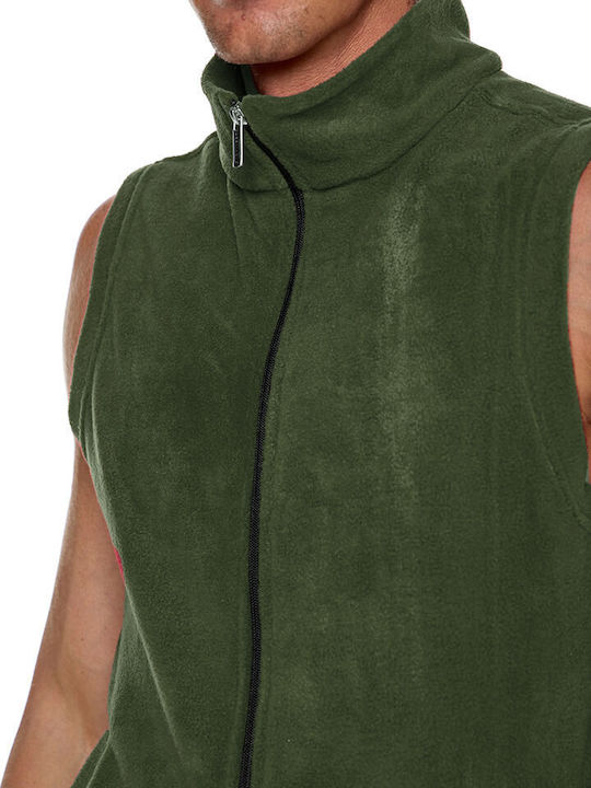 Ανδρική Ζακέτα Fleece Χακί