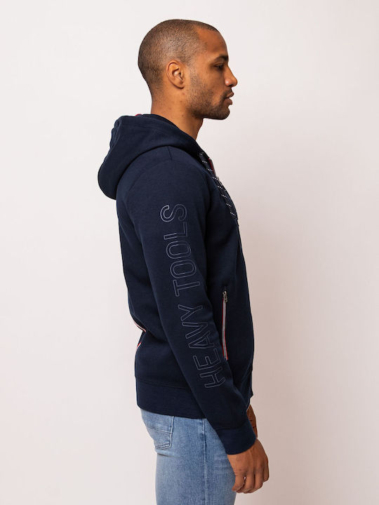 Men's Sweatshirt with Navy Blue Hood