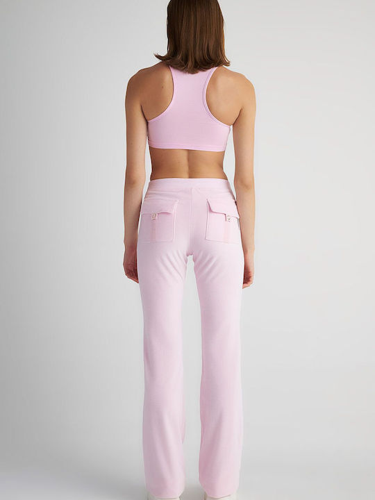 SugarFree Damen Sportliches Crop Top Ärmellos Rosa